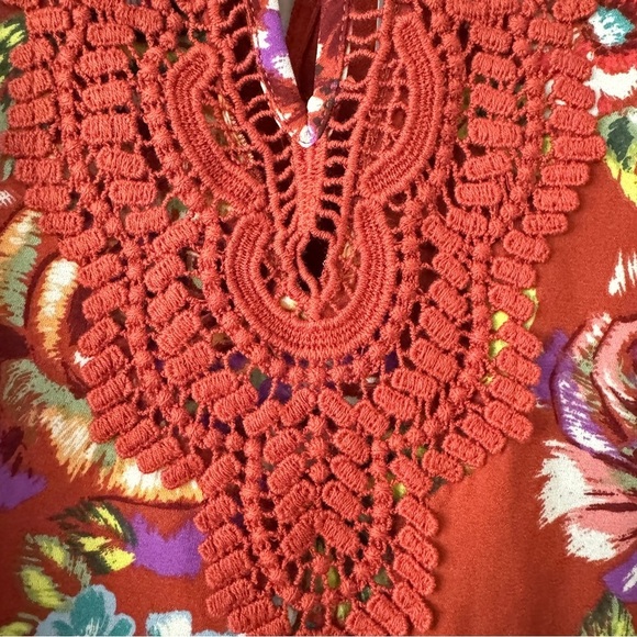 NWT Anthropologie Daniel Rainn Floral Front Crochet Lace Sleeveless Top Size PS - Picture 6 of 13